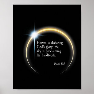 Póster Eclipse solar 2024 - Salmo 191