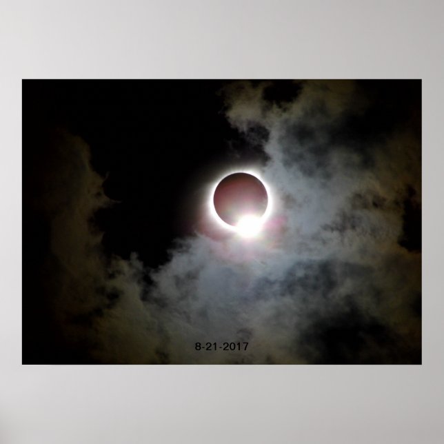 Póster Eclipse solar 21 de agosto de 2017 (Frente)