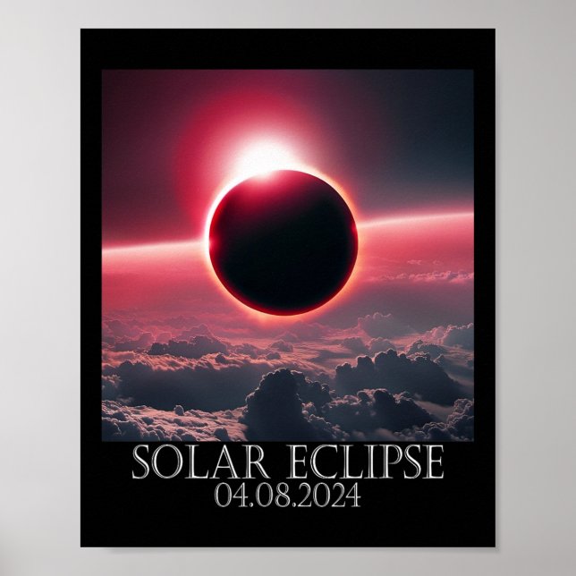 Póster Eclipse solar abril 2024 04.08.24 (Frente)