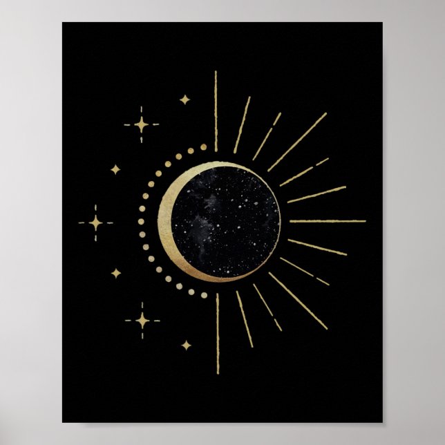 Póster Eclipse Solar Americano Camino Del Eclipse Total (Frente)