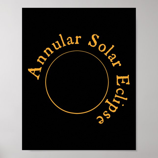 Póster Eclipse solar anual (Frente)
