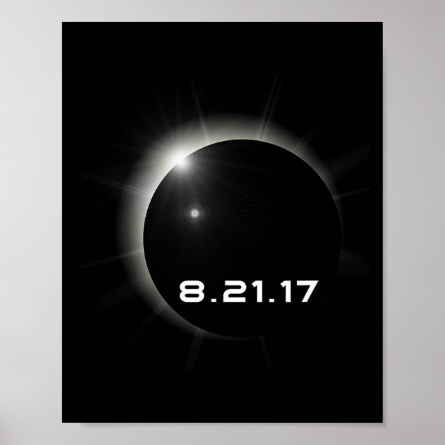 Póster Eclipse solar de 2017 (Frente)