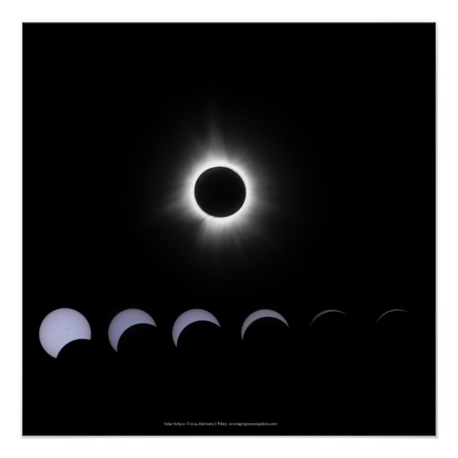 Póster Eclipse solar de 2024 (Anverso)