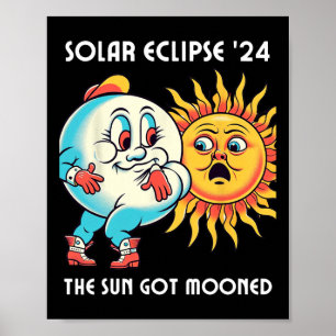 Póster Eclipse solar de Estados Unidos 2024 4.08.24 El so