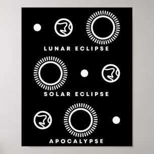 Póster Eclipse Solar Eclipse Apocalipsis