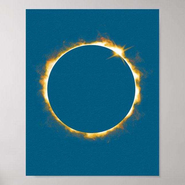 Póster Eclipse Solar Gráfico 21 de Agosto de 2017 (Frente)