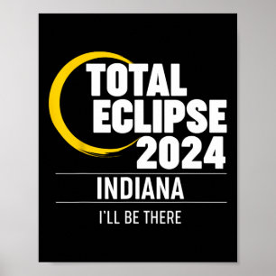 Póster Eclipse solar Indiana 2024