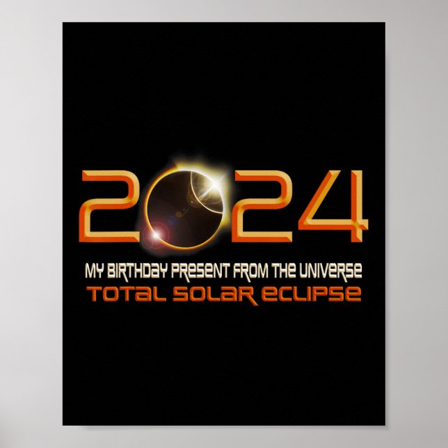 Póster Eclipse Solar Mi Regreso De Cumpleaños De Los Univ (Frente)