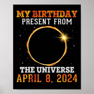 Póster Eclipse Solar Mi Regreso De Cumpleaños De Los Univ