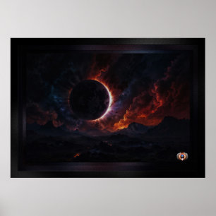 Póster Eclipse solar Obra maestra cósmica Xzendor7