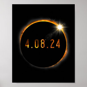 Póster Eclipse solar Primavera de la Totalidad Estadounid