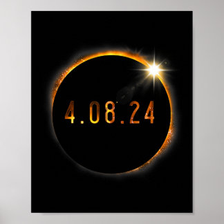 Póster Eclipse solar Primavera de la Totalidad Estadounid