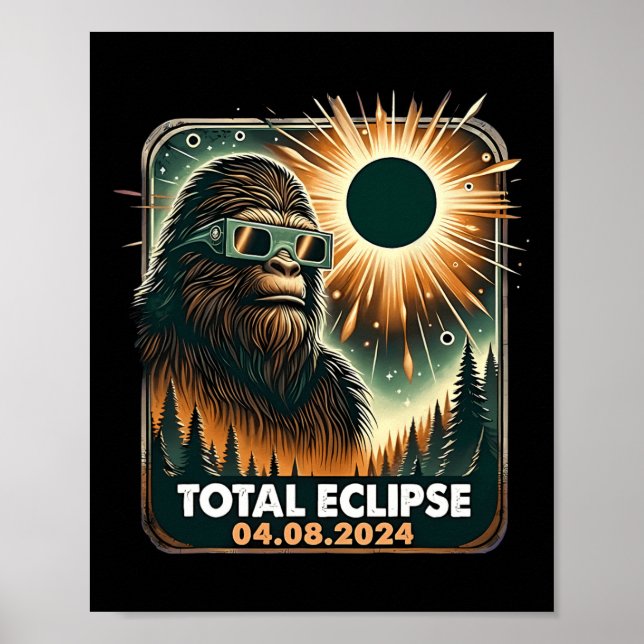 Póster Eclipse solar total (Frente)