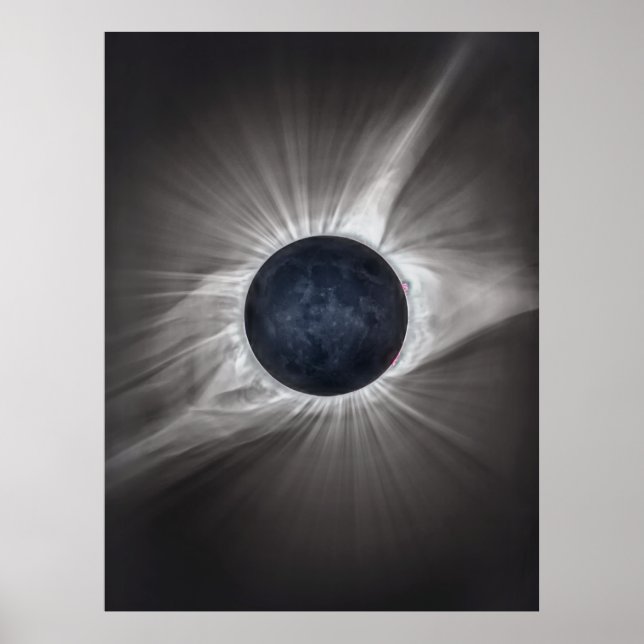 Póster Eclipse solar total (Frente)