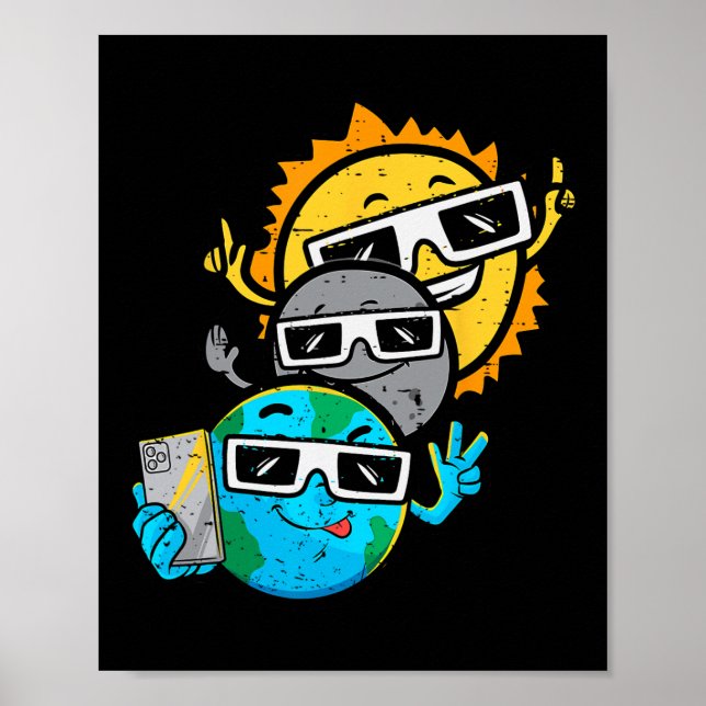 Póster Eclipse solar total 2 (Frente)