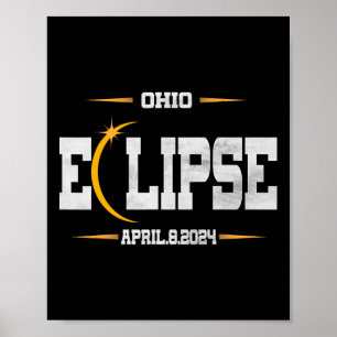 Póster Eclipse solar total 2024