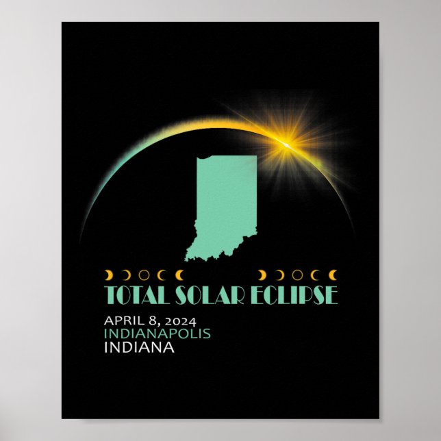 Póster Eclipse solar total 2024 040824 V1 (Frente)