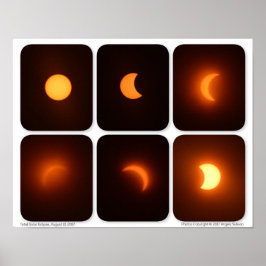Póster Eclipse solar total 21 de agosto de 2017 Fotografí