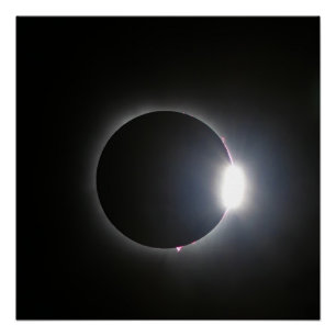 Póster Eclipse solar total 8 de abril de 2024