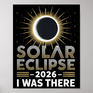 Póster Eclipse solar total allí eclipse