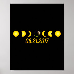 Póster Eclipse solar total de 2017