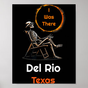 Póster Eclipse Solar Total Del Rio Texas