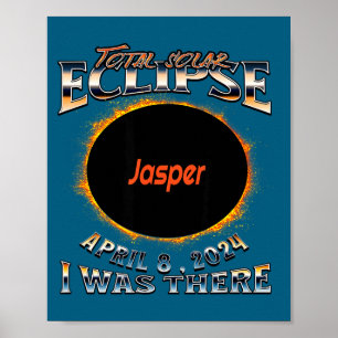 Póster Eclipse solar total Jasper Indiana Allí
