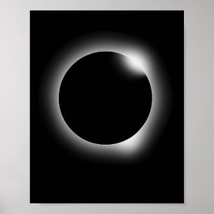 Póster Eclipse Total Ciencia Friki Lunar Solar Regalo Ste