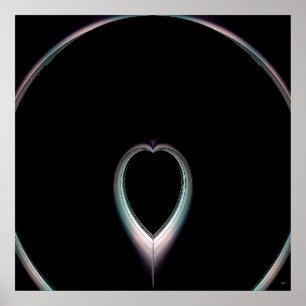 Póster Eclipse Total Del Poster Del Corazón