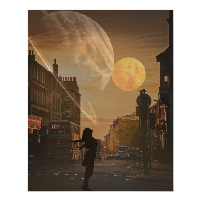 Póster Eclipse urbano (Anverso)