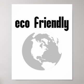 Póster Eco Friendly: Reduzca su impacto ambiental