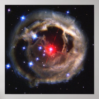 Póster Eco ligero alrededor de la monocerotis V838