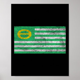 Póster Ecología Bandera Ambientalismo Tierra Día 1