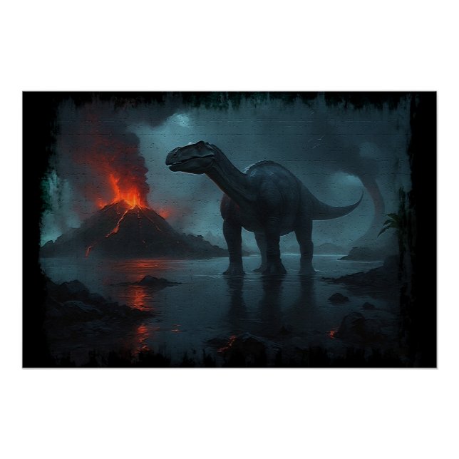 Póster Ecología divertida de Brontosaurus (Anverso)