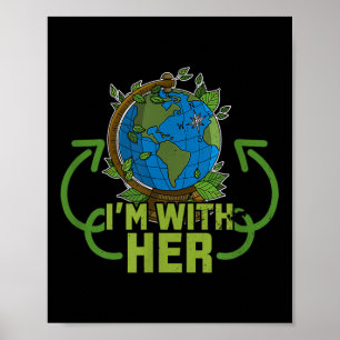 Póster Ecologo Protección Ambiental Animales Plantas