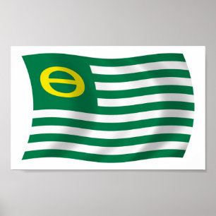 Póster Ecology Movement Flag Poster Print