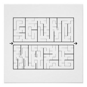 Póster Econo-Maze -