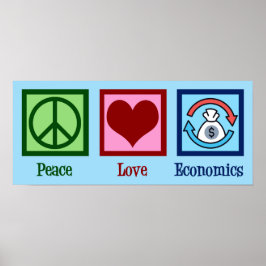 Póster Economía del amor por la paz