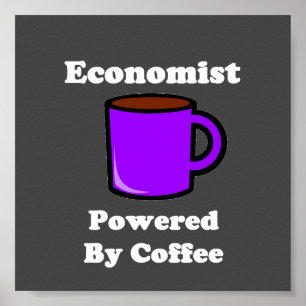 Póster "Economista" accionado por el café