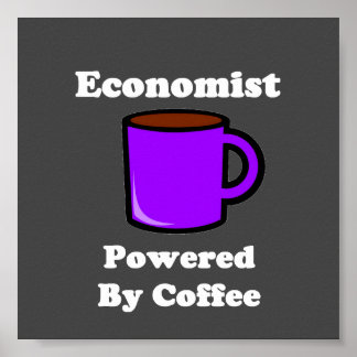 Póster "Economista" impulsado por el café
