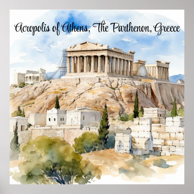 Póster Ecos de la antigüedad, guardián de la Acrópolis (Frente)