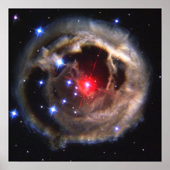Póster Ecos de luz de la estrella supergigante roja V838  (Frente)