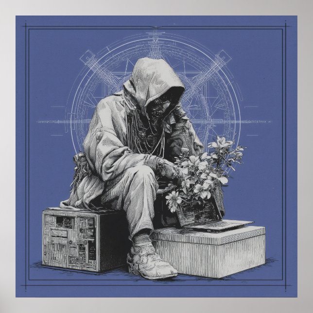 Póster Ecos de mañana - Poster de Solarpunk (Frente)