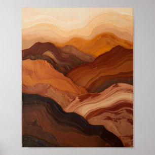 Póster Ecos del Alto Desierto: Un viaje texturizado a tra