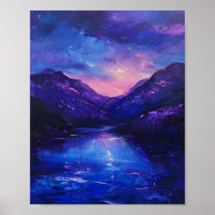 Póster Ecos del crepúsculo violeta