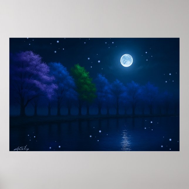 Póster Ecos del paisaje del crepúsculo (Frente)