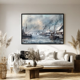 Póster Ecos del pasado: La vida pesquera en Victoria