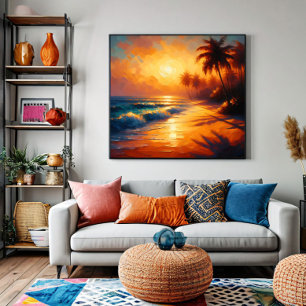 Póster Ecos dorados del paraíso