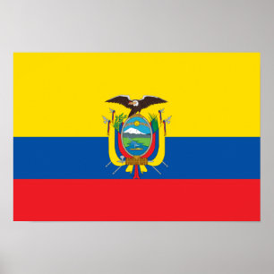 Póster Ecuador Flag