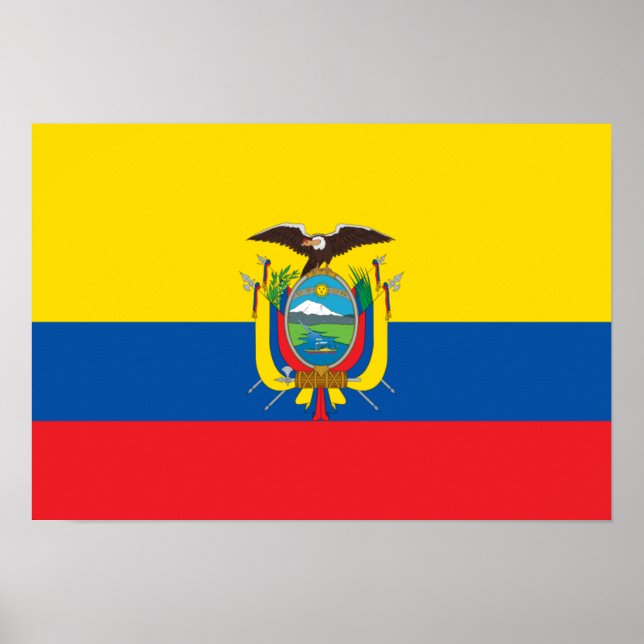 Póster Ecuador Flag